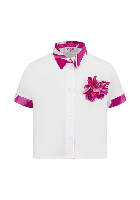 Camicia con applicazione EMILIO PUCCI | PY5A51 Z3718100FU